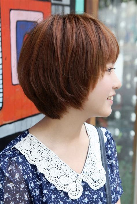 Pictures Of Side View Of Cute Short Korean Bob Hairstyle