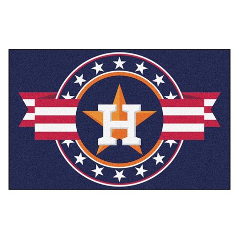 Houston Astros Starter Mat Accent Rug 19in X 30in Patriotic Starter
