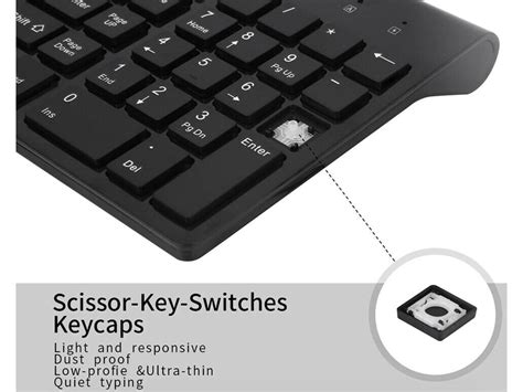 Wireless Keyboard And Mouse Combo Set 24g For Apple Imac And Pc Full