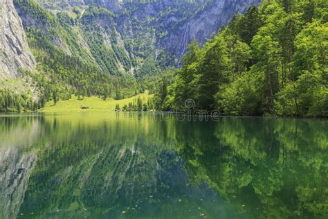 Obersee Lake In Berchtesgaden National Park Stock Photo Image Of