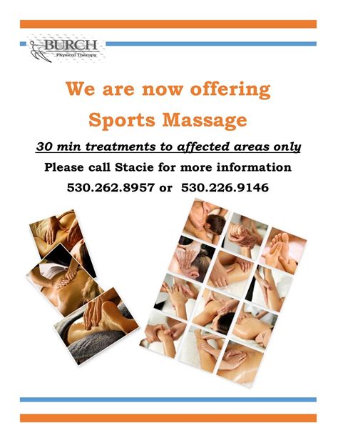 Sports Massage We Now Offer It For Your Rehabilitation Needs Let Burch Physical Therapy