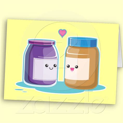 I put the items on a counter that wasn't too cluttered with stuff, and searched for a couple of knives to spread the pb. Peanut Butter and Jelly | Zazzle.com | Peanut butter jar ...