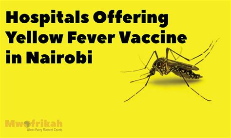 Best Hospitals Offering Yellow Fever Vaccine In Nairobi Mwafrikah