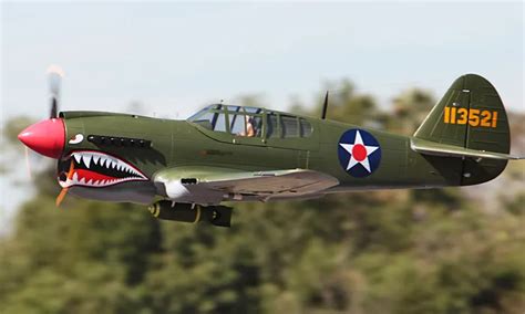 Buy Lx P40 2m Wingspan Warhawk Green Painting Airplane