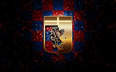 Genoa vector logo eps, ai, cdr. Indir duvar kağıdı Genoa FC, glitter logo, Serisi, Mavi ...