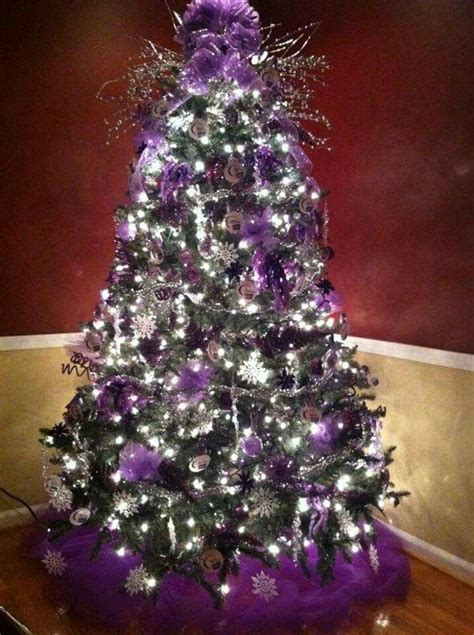 Purple And Silver Christmas Tree