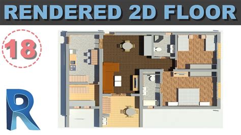 How To Make A Cool 2d Rendered Floor Plan In Revit Youtube