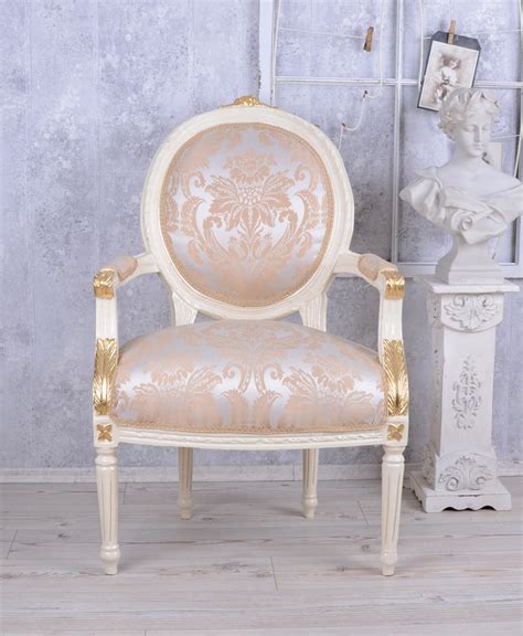 Barock möbel für eine prunkvolle atmosphäre luxus bett | lionsstar gmbh. Armlehnstuhl Rokoko Sessel Vintage Stuhl Barockstil ...