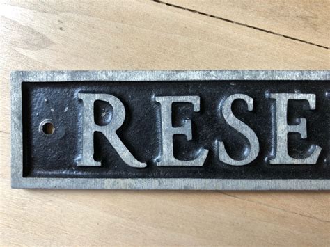 antique-reserved-sign-placard,-vintage-reserved-metal-sign,-old-metal-sign,-reserved-sign-plaque