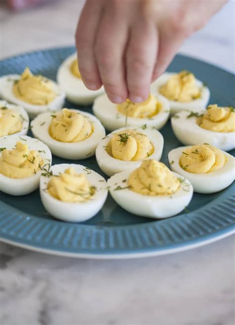 Wrap the egg white halves well with plastic wrap and keep the egg yolk filling sealed in a resealable plastic bag with all the air squeezed out. Deviled Egg Tools - Negg Review | Kitchn