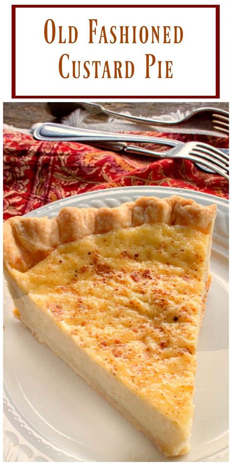 There are a lot of people who enjoy a good, classic. Old Fashioned Custard Pie - a delicious easy recipe you ...