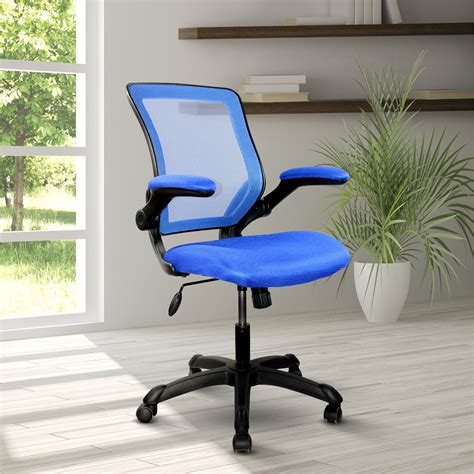 Zupora Blue Techni Mobili Mid Back Mesh Task Office Chair With Height