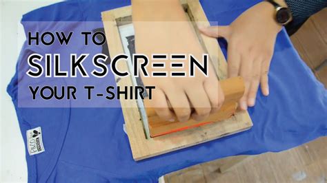 Diy Tutorial How To Silkscreen Your T Shirt Youtube