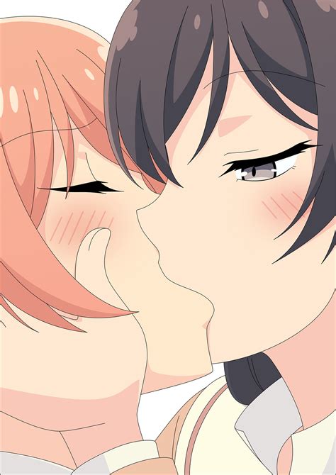 Rule 34 2girls Atelier Gons Blush Closed Eyes Kissing Koito Yuu Nanami Touko Yagate Kimi Ni