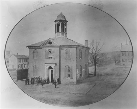 First Courthouse Before Demolition In 1860s Tbt