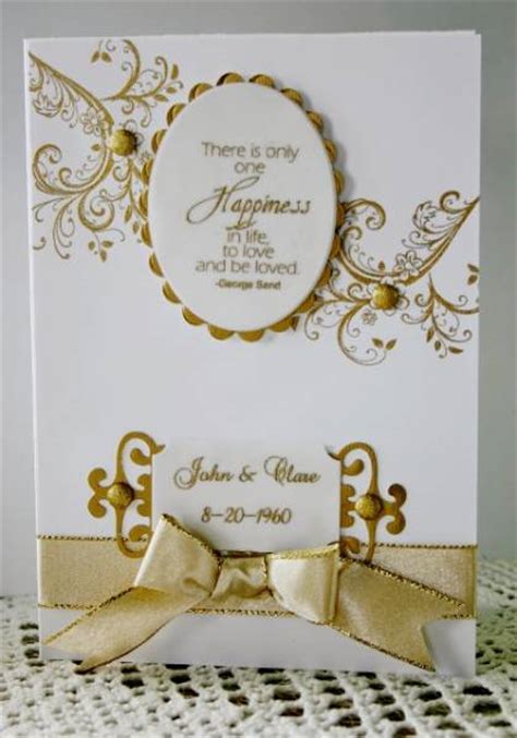 This makes the gift that much more special. 50th wedding anniversary card by Holstein - at Splitcoaststampers