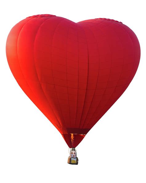 Red Heart Hot Air Balloon Photograph By Anek Suwannaphoom