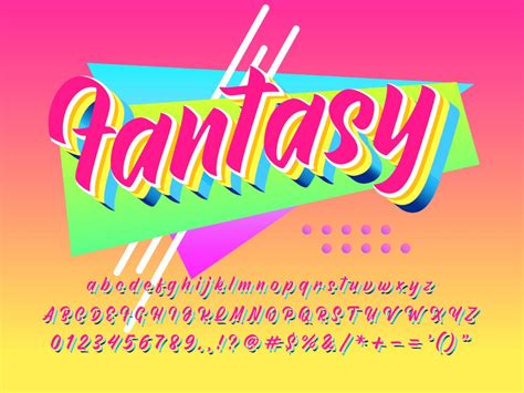 90s Fantasy Futuristic Font Effect 90s Font Retro Font Chocolate