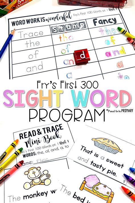 Frys First 300 Words Sight Words Program Bundle Teaching Sight Words