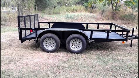 A3 12 X 76 Dovetail Gated Tandem Axle Utility Trailer Youtube