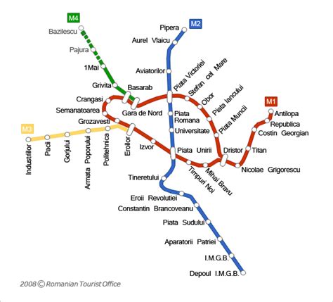 Harta metrou bucuresti varianta actualizata 2020 harta metrou 2019 contine ultimele modificari operate de metrorex: Bucharest Subway Map (Harta Metrou Bucuresti)- ROMANIA, Official Travel and Tourism Information