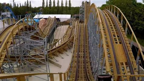 Wood Express Front Row On Ride Pov Parc Saint Paul Youtube