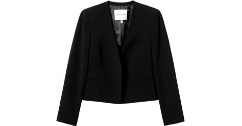 Judith And Charles Clea Open Front Jacket In Black Lyst