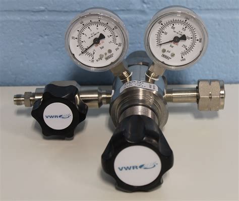 Vwr High Purity Two Stage Gas Regulator Stainless Steel Cat No 55850