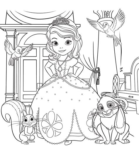 Dibujo Para Colorear Princesa Sofia Dibujos De La Princesa Sofia Para