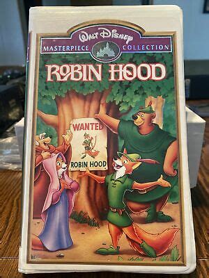 ROBIN HOOD VHS Walt Disney Masterpiece Collection Clamshell Case