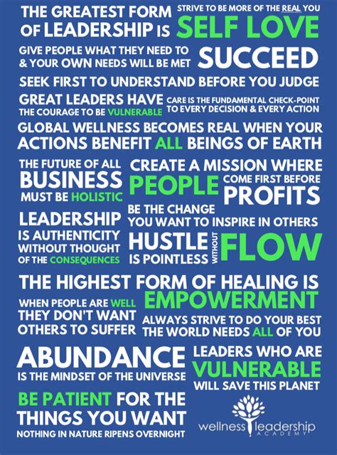 Wellness Leaders Manifesto