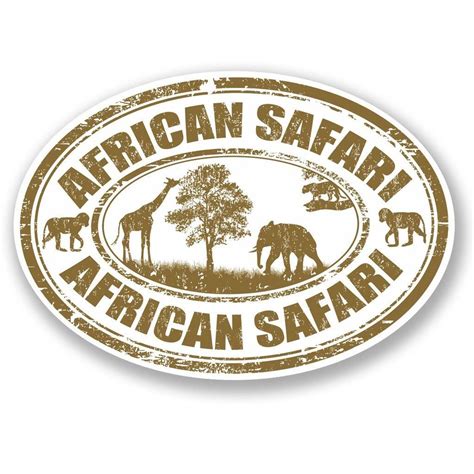 2 X African Safari Vinyl Sticker 5530 In 2020 African Safari Travel