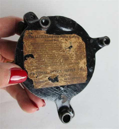 Vintage Little Shaver Pencil Sharpener Cast Iron Patented 1904 Usa