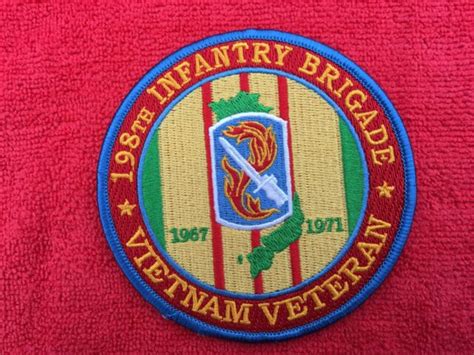 198th Infantry Brigade Vietnam Veteran Patch Ebay