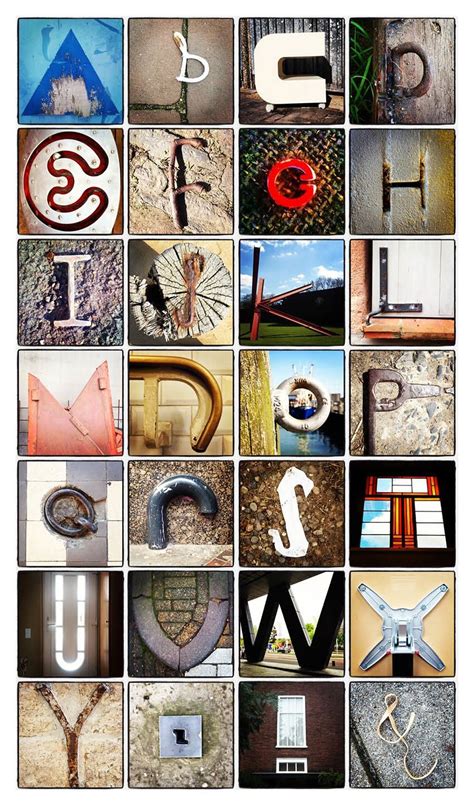 Found Type Alphabet Photos Alphabet Crafts Alphabet Art Letter Art