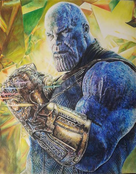 Because they are erasable, pencils are often the first tool creative people use when sketching out a new drawing, sculpture, painting, or even designs for a new line of clothing. Thanos color pencil drawing by me. : marvelstudios