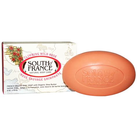 South Of France Climbing Wild Rose French Milled Oval Soap With