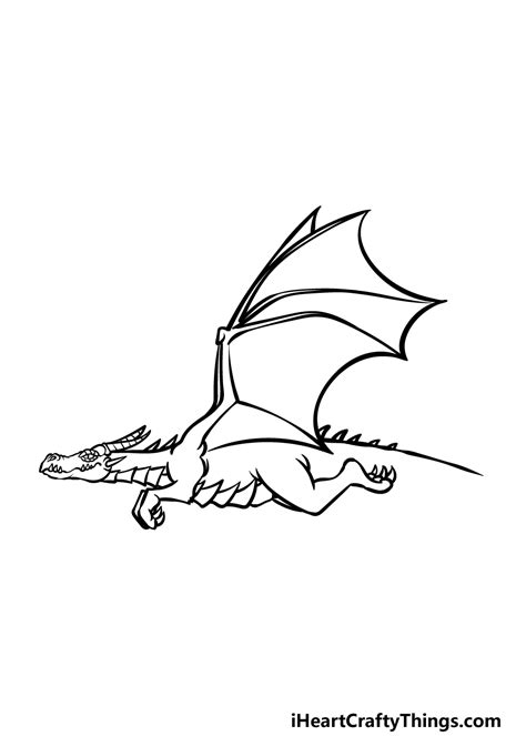 Awesome Flying Dragon Drawings