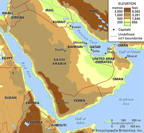 Map Of Arabian Peninsula Map Of The World