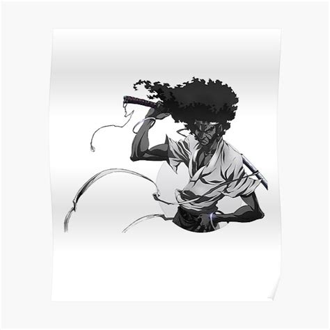 Afro Anime Tattoo Poster For Sale By Sparkledoom Redbubble
