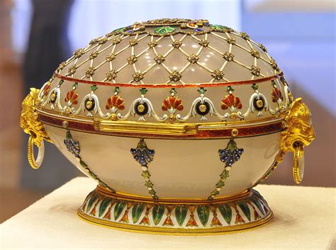 The blue serpent clock egg is the 1895 egg Faberge - The Most Magnificent Easter Eggs | hubpages