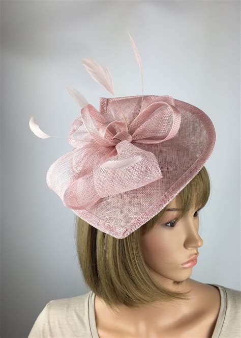 Blush Pink Fascinator Pale Pink Light Pink Hat Wedding | Etsy | Blush pink fascinator, Pink 