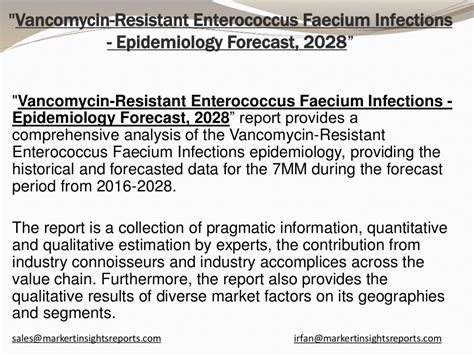 Vancomycin Resistant Enterococcus Faecium Infections Epidemiology F