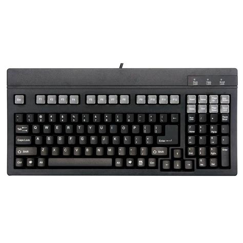 Solidtek Black Ps2 Industrial Slim Mini Portable Keyboard Ack700b