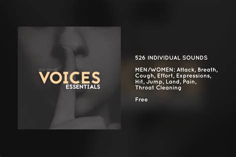 Voices Essentials Voices Sound Fx Unity Asset Store