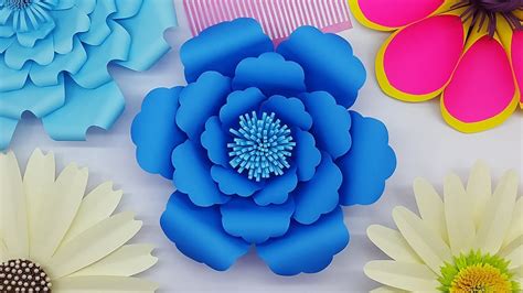 How To Make Diy Paper Flower Easy My Wedding Backdrop Flowers Paper