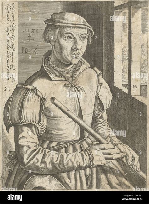 Der Flötist Bartholomeus Willemsz Dolendo Hendrick Hondius I 1589