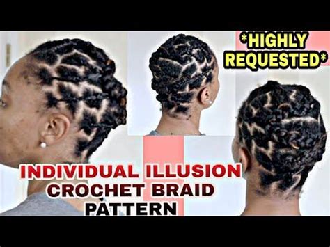 Highly Requested Individual Illusion Crochet Braid Pattern Full Detail Updated Video