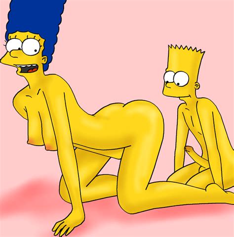 Rule 34 All Fours Ass Bart Simpson Breasts Color Female Human Male Marge Simpson Nipples Nude