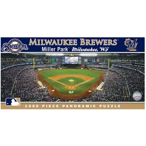 Masterpieces Milwaukee Brewers 1000 Pieces Panoramic Jigsaw Puzzle